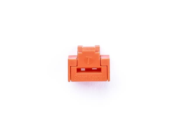 Smartkeeper NL03PKOR, Portblockerare + nyckel, RJ-45, Orange, 10 styck, Polypåse, 11,7 mm