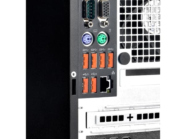 Smartkeeper UL03PKOR, Portin lukitsin + avain, USB A-tyyppi, Oranssi, 6 kpl, Muovipussi, 12,3 mm