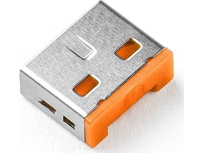 Smartkeeper UL03PKOR, Portin lukitsin + avain, USB A-tyyppi, Oranssi, 6 kpl, Muovipussi, 12,3 mm