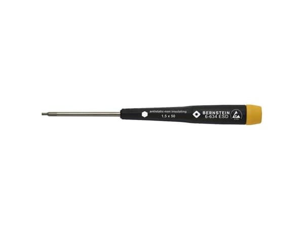 Bernstein ESD Hexagonskruvmejsel Nyckelbredd: 1,5 mm Bladlängd: 50 mm