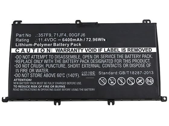 CoreParts - Akut tietokoneen akku - Litium-polymeeri - 6400 mAh - 73 Wh - lajittelu - Dell Inspiron 15 5577 Gaming, 15 Gaming 7566, 15 Gaming 7567, 7