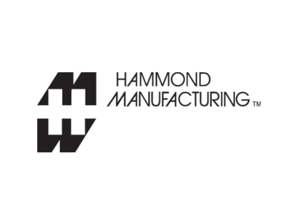 Hammond Electronics 1455UBBK Blænde ABS Sort (L x B x H) 196 x 71 x 11.60 mm 2 stk