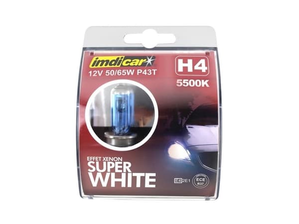 Imdicar Car Bulb H4 White 2 Pcs