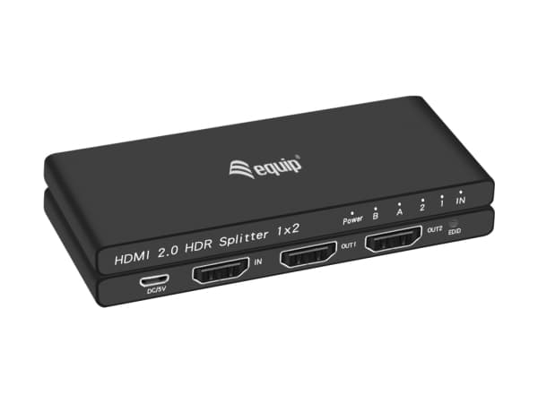 Utstyr 332716, HDMI, 2x HDMI, 3840 x 2160 piksler, Sort, Aluminium, 4K Ultra HD