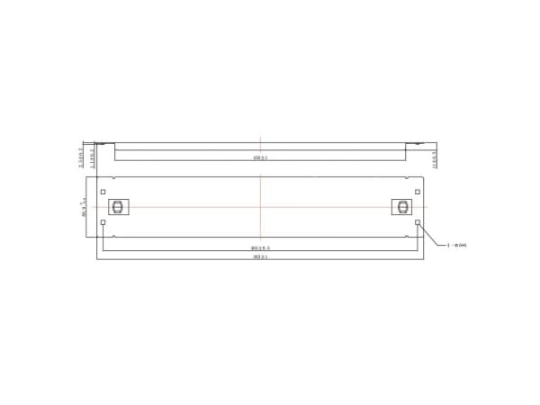 ROLINE 26.30.0001, Blindpanel, Sort, Stål, 2U, 48,3 cm (19"), 361,9 g