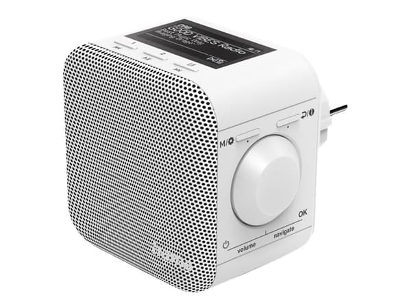 Hama DIR45BT, Henkilökohtainen, Digitaalinen, DAB+, Valkoinen, Yksivärinen, AC