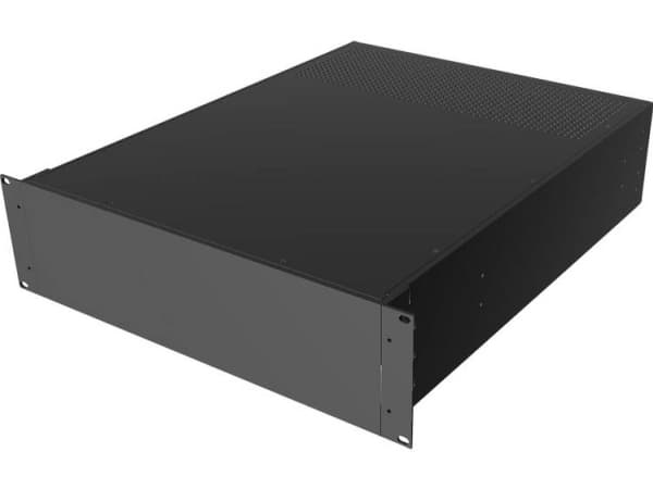 Hammond Electronics RM3U1922VBK 19 tuuman 19 tuuman teollisuuskaappi 3 U musta