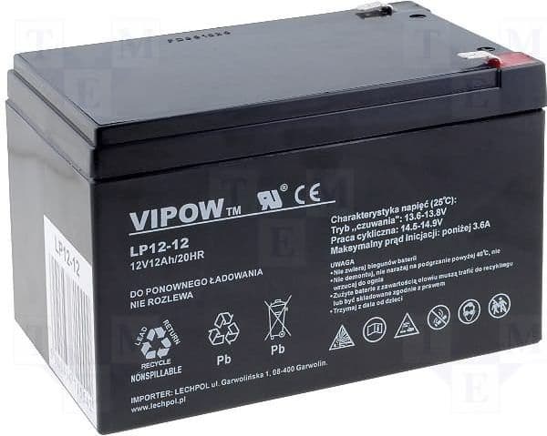Vipow Gel battery 12V 12Ah (BAT0216)