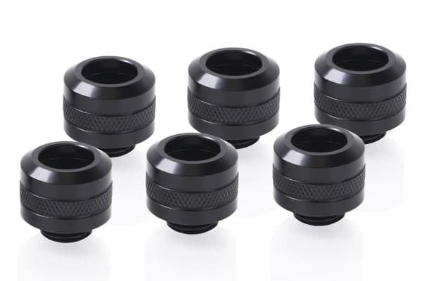 Alphacool 17475, Monteringssats, mässing, Svart, 1/4", 20 mm, 2,2 cm