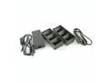Miniatyrbilde 2 av 2: Zebra 3-Slot Battery Charger Connected via Y Cable - Batterilader - utgangskontakter: 3 - USA (en pakke 2) - for QLn 220, 220 Healthcare, 320, 420; Z