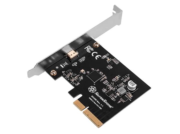 Silverstone ECU06, PCIe, USB 3.2 Gen 2 (3.1 Gen 2), Lavprofil, PCIe 3.1, 20 Gbit/sek., 0 - 85 °C