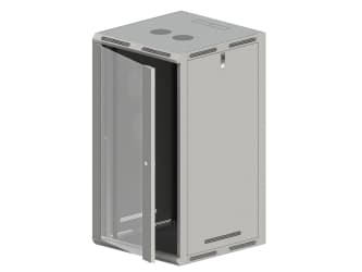 Alantec SW-24U-600-600-N-DSJ-OP-RP-B-S, Fristående rack, 24U, 80 kg, Grå