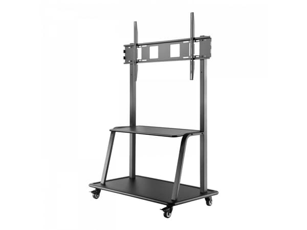 V7 TVCART3, 152,4 cm (60"), 2,67 m (105"), 200 x 200 mm, 1000 x 600 mm, Stål, Sort