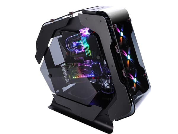 ZALMAN Z-MACHINE 500 - Mid tower - utökad ATX - genomskinlig sidopanel (härdat glas) - ingen strömförsörjning - USB/ljud