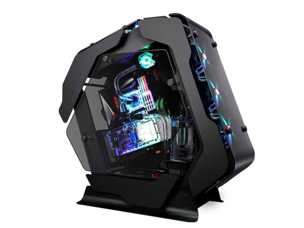 ZALMAN Z-MACHINE 500 - Mid tower - utökad ATX - genomskinlig sidopanel (härdat glas) - ingen strömförsörjning - USB/ljud