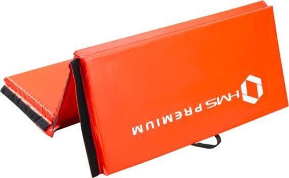 Vikbar gymnastikmadrass röd 2400x1200x50mm HMS MGS01