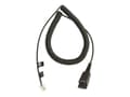 Miniatyrbild 3 av 5: Jabra - Headset-kabel - Snabburkoppling till RJ-10 hane - 2 m
