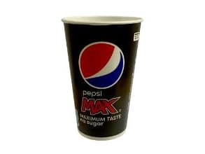 Pappersmugg 30 cl Pepsi Max Ø80x116 mm Kall dryckesmugg,100 st/ps - (100 st)