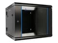 Miniatyrbilde 3 av 5: Extralink AZH - Rack skap - swing type - veggmonterbar - svart - 12U - 19"