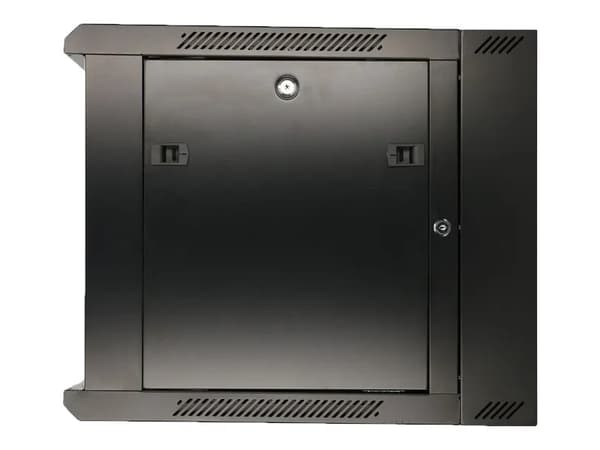 Extralink AZH - Rack skap - swing type - veggmonterbar - svart - 12U - 19"