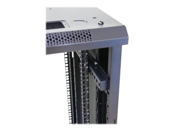 Extralink - Rack skåp - golvstående - svart - 27U - 19"