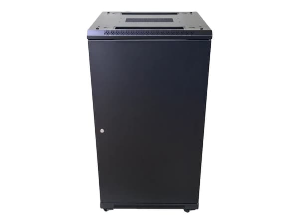 Extralink - Rack skåp - golvstående - svart - 27U - 19"
