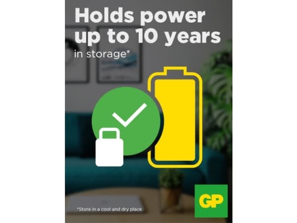 GP Batteries Super Alkaline 1604A/6LF22, Engangsbatteri, 9V, Alkalinsk, 9 V, 20 stykker, Flerfarget