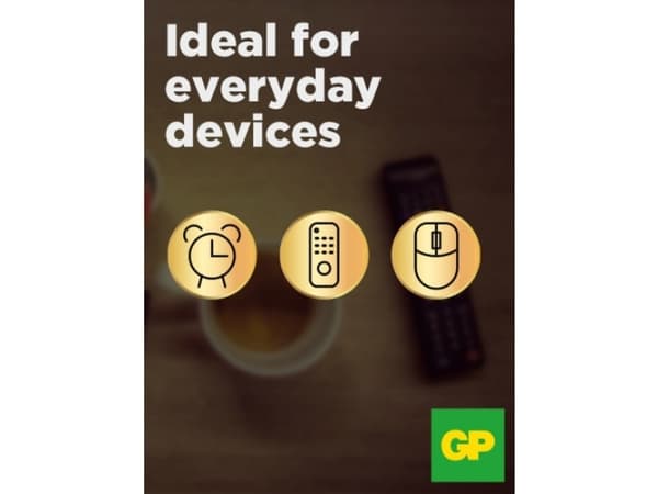 GP Batteries Super Alkaline 1604A/6LF22, Engangsbatteri, 9V, Alkalinsk, 9 V, 20 stykker, Flerfarget