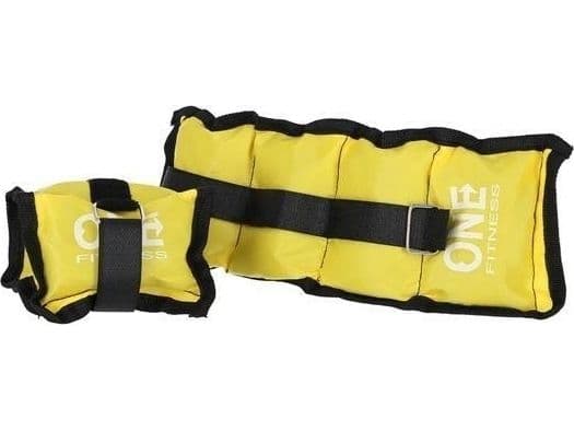 One Fitness Weights WW01 Yellow 2x 0.7kg