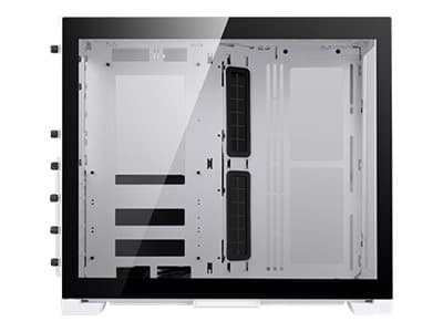 Lian Li O11 Dynamic Mini - Tower - ATX - sidepanel med vindu (herdet glass) - ingen strømforsyning (SFX12V/SFX-L12V) - snøhvitt - USB/lyd
