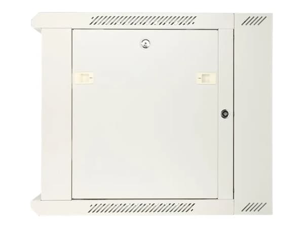 Extralink AZH - Rack skåp - svängtyp - väggmontering - grå - 12U - 19"