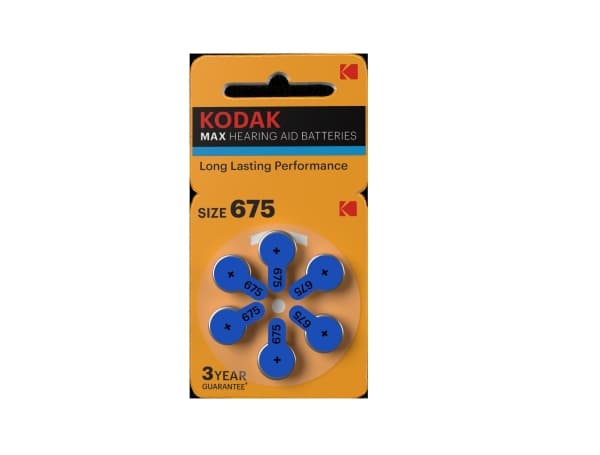 Kodak MAX - Akku 6 x 675 - Sinkki-ilma - 650 mAh