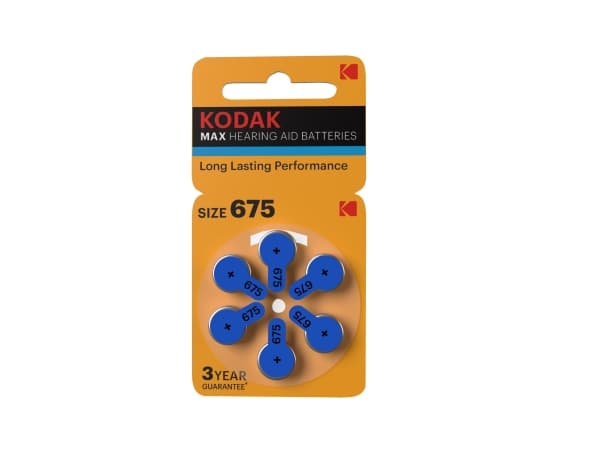 Kodak MAX - Akku 6 x 675 - Sinkki-ilma - 650 mAh