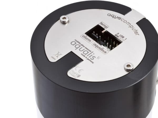 Aqua aqualis XT 450 ml with nano coating, fill level sensor and LED holder - Behållare för vätskebaserat kylsystem
