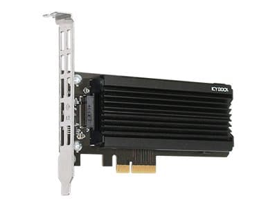 ICY DOCK EZConvert Ex Pro - Grensesnittsadapter - M.2 - M.2 NVMe Card - PCIe 3.0 x4 - svart, sølv