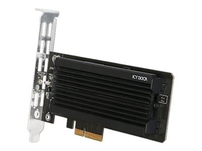 ICY DOCK EZConvert Ex Pro - Grensesnittsadapter - M.2 - M.2 NVMe Card - PCIe 3.0 x4 - svart, sølv