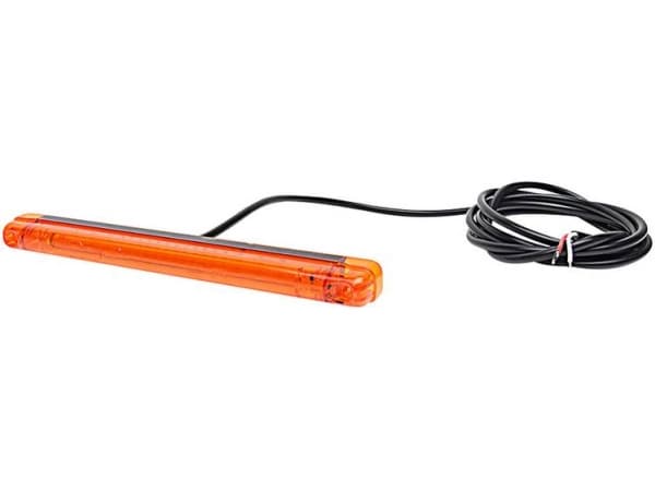 WAS Frontlys W134 1027 12 V, 24 V via ledningsnet Skruemontering, Opbygning Orange