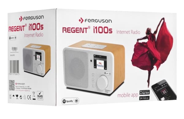 Ferguson REGENT i100s, Internet, Digitaalinen, 5 W, 7,62 cm, 4 O, 7,62 cm (3")