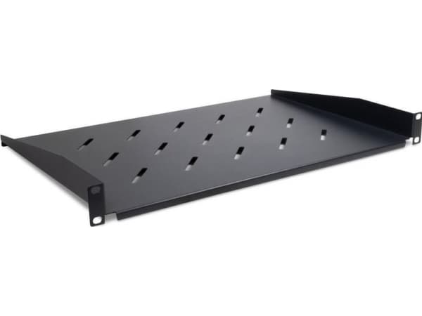 Inter-Tech SW-1U-300 - Hylla för rack - RAL 9005 - 1U - 19"