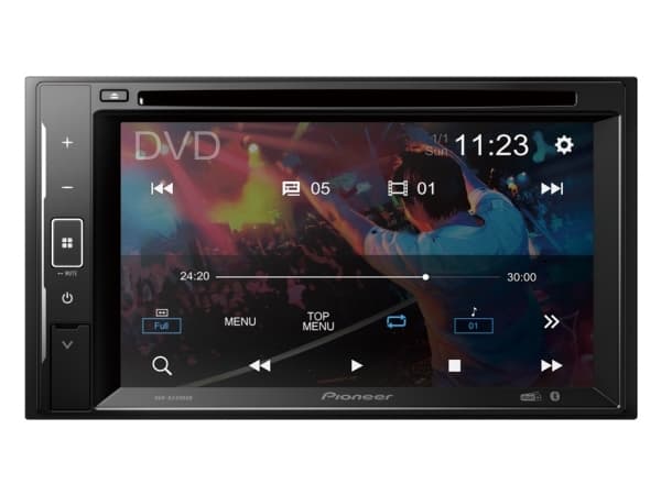 Pioneer AVH-A240DAB, Sort, 2 DIN, 200 W, CD, DVD, Android, iOS, AAC, FLAC, MP3, WAV, WMA, WMA
