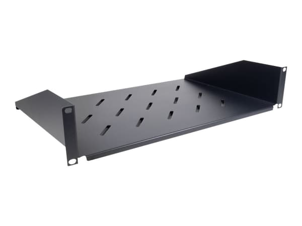 Inter-Tech SW-2U-300 - Hylla för rack - RAL 9005 - 2U - 19"