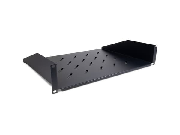 Inter-Tech SW-2U-350 - Hylla för rack - RAL 9005 - 2U - 19"