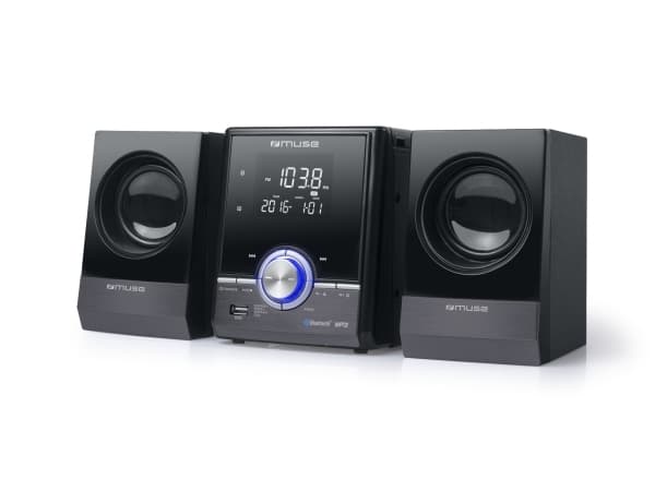Muse M-38 BT, Kodin mikroaudiojärjestelmä, Musta, 1 levyt, Kiina, 10 W, FM