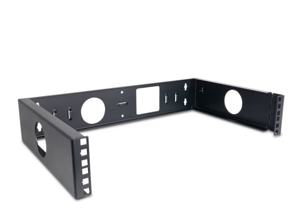 Inter-Tech - Brakettsett (horisontal) - veggmonterbar - RAL 9005 - 2U - 19"