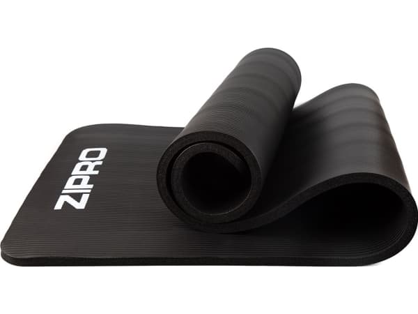 Treningsmatte 180 cm x 60 cm x 1,5 cm svart