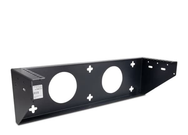 Inter-Tech - Fästessats (vertikal) - väggmontering - RAL 9005 - 3U - 19"