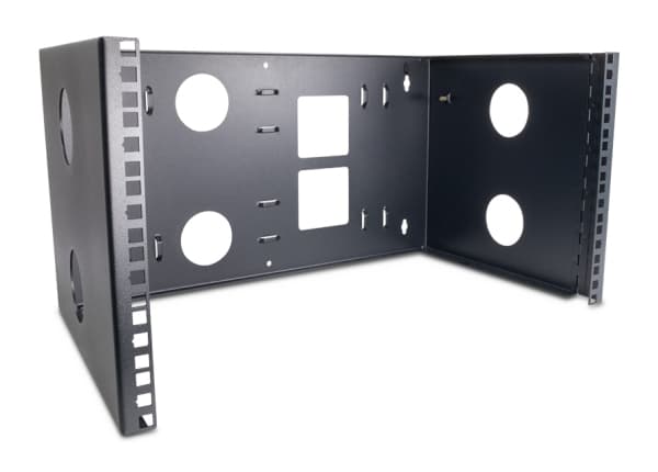 Inter-Tech 88887330, Kiinnityskiinnike, Musta, Metalli, 15 kg, 6U, 48,3 cm (19")