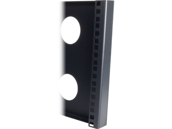 Inter-Tech 88887330, Kiinnityskiinnike, Musta, Metalli, 15 kg, 6U, 48,3 cm (19")