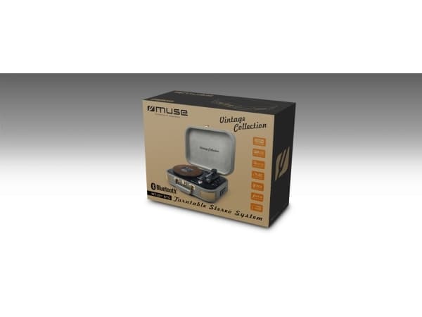 Muse MT-201 BTG, Automaattinen, Vihreä, 33,45,75 RPM, Rotaatio, 3,5 mm, 10 W