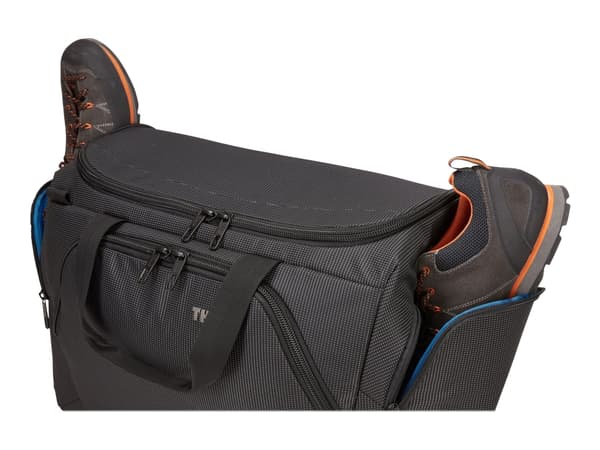 Thule Crossover 2 C2CD-44 Black, Resehandväska, Svart, Svart, Nylon, Frontficka, Sidoficka, Nätficka